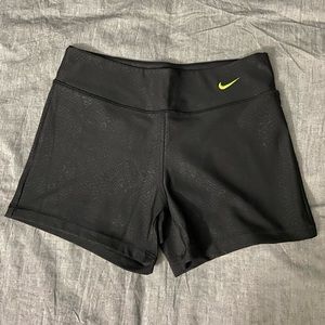 Nike shorts- tight black serpent w/ grey